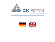Tablet Screenshot of ck-form.com
